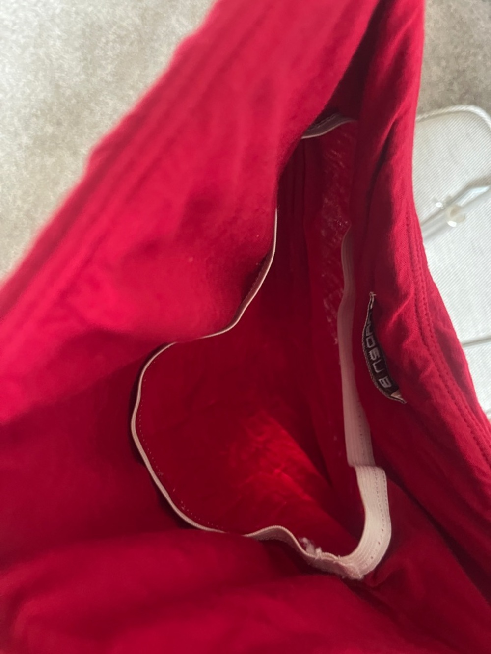 Red Ruched Slip Gown - Picture 3 of 3